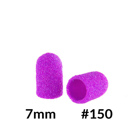 Capuchons pour pédicure 7 mm, grain 150, 10 pièces, ABS, Podo AlleMed, violet