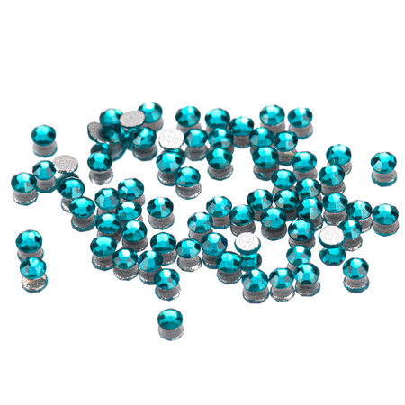 Скляні стрази для нігтів SS3 Blue Zircon, приблизно 50 шт.