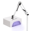 Дзеркальна лампа UV/LED 36 Вт Molly Nails для педикюру зі штативом, бездротова, біла, V10BAT, довжина кабелю 3 м