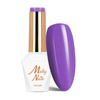 Esmalte híbrido LED/UV Gel Polish Molly Nails Power Flower n.º 726 Purple Lavender, sin HEMA ni Di-HEMA, 8 g