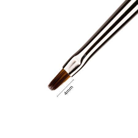 Brush for decorating gel paint hybrid gel zhostovo bristle length 4mm 4U Monika Mielniczuk