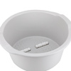 Cuenco para pedicura con masajeador, color beige claro