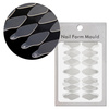 Self-adhesive silicone molds for Dual Form oval short ST012-2 MollyLac 24 pcs.