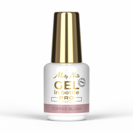 Gel modellante in flacone con pennellino Gel in Bottle Molly Nails Pro Salon Coffee Blush senza HEMA/Di-HEMA 15 g