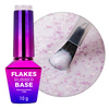 Milk rubber base with purple metallic flakes Flakes Rubber Base Milk&Purple; MollyLac HEMA/Di-HEMA Free 10 grams