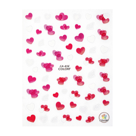 Self-adhesive Valentine's Day heart nail stickers CA-856