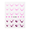 Adesivi per unghie 5D / French / Linea del sorriso francese, 20 pezzi, rosa chiaro, SD-2286
