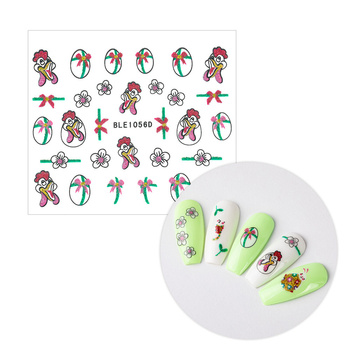 3D self-adhesive glitter Easter nail stickers BLE 1056D