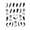 Autocollants aquatiques pour ongles « Attrape-rêves » STZ-642