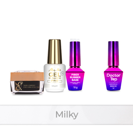 PRO MATCH SYSTEM 3+1 Milky: 2 x 15g gels: SelfLeveling® in a bottle + Base + Doctor Top 10g FREE