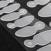 Combo system dual form silicone molds for French manicure MollyLac oval 12 pcs