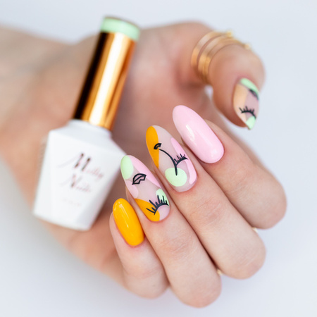 Smalto ibrido Molly Nails Fancy Fashion Mint Cocktail senza HEMA/Di-HEMA 8 g n. 337
