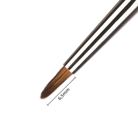 Brush for decorating with acrylic, watercolor, gel paint, and gel Fuzzy Pro Art bristle length 6.5 mm 4U Monika Mielniczuk