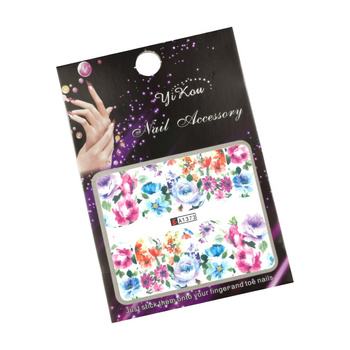 Water transfer nail stickers flowers A-1373