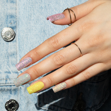 MollyLac Nagellackpulver „Syreni Pył“, Dose 2,5 g, Nr. 4
