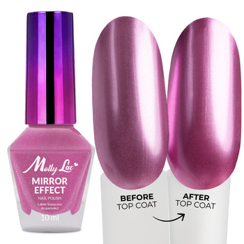 Klassischer Nagellack MollyLac Mirror mit Spiegel-/Metalleffekt Nr. 06 10 ml