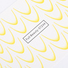 Gradient water decals for nails/ French/ Ombre/French smile line 33 pcs light yellow STZ44