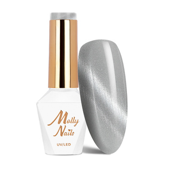 Cat Eye Crystal Water Molly Nails HEMA/Di-HEMA-Free Magnetic Hybrid Nail Polish with Cat Eye Effect, 8g, No. 162