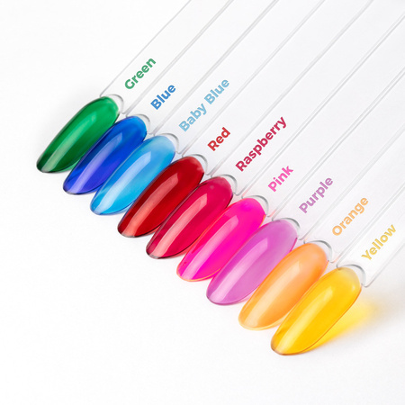 Top colorido sin necesidad de limpiar Crystal Glass de Molly Nails, azul, sin HEMA ni Di-HEMA, 10 g