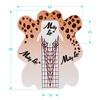 Modelli per unghie MollyLac leopardati, 500 pezzi