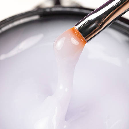Jelly Builder Gel by Molly Nails: A Thick, Hard-Setting Gel for Building Jellies, Milky, HEMA/Di-HEMA Free, 15g