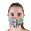 Mascarilla protectora reutilizable de neopreno con estampado de grafitis, talla S/M, 1 unidad