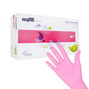 Gants jetables en nitrile à usage diagnostique et de protection Easycare Nitrile Pink, taille L, roses, 100 pièces