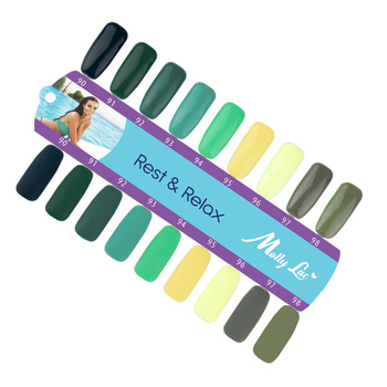 MollyLac Rest&amp;Relax Template; Gloss and Matte 9 Colors