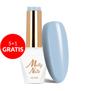5+1 free Molly Nails Pure Nature Top of the Mountain HEMA/Di-HEMA Free hybrid nail polish 8g No. 105