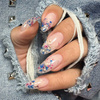 Dried flowers for nail art MollyLac White 5 pcs