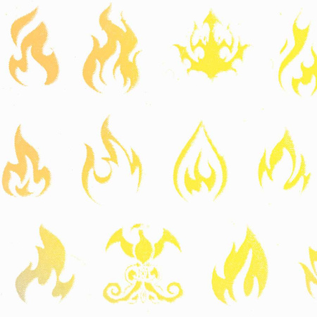Film de transfert Luminous Flames 100 cm, phosphorescent sous UV, n° 3