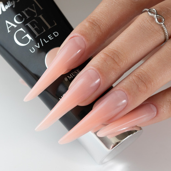 Gel acrylique Polygel, gel de construction pour extensions AcrylGel Molly Nails, sans HEMA/Di-HEMA, parfum Musk, 30 ml