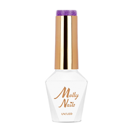 Vernis hybride Molly Nails Flashing Lights Neon Fig Fiction sans HEMA/Di-HEMA, 8 g, n° 648