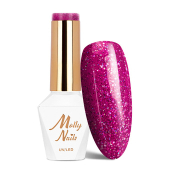 Molly Nails Spotlight Pink Fiction HEMA/Di-HEMA Free Hybrid Nail Polish 8g No. 634