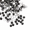 Strass per unghie in vetro SS10 Jet Hematite, circa 50 pezzi.