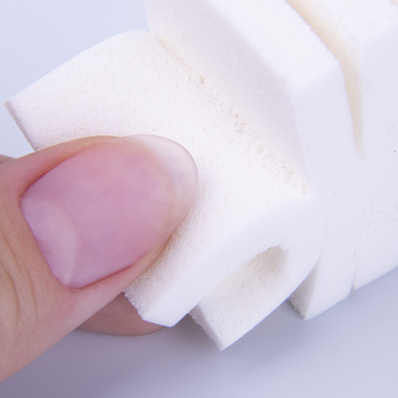 Sponge for ombre and makeup, latex, white, 25 pcs