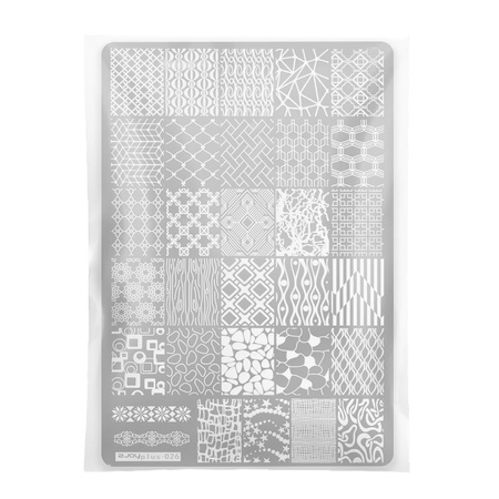 Plaque à motifs pour tampons plus-026