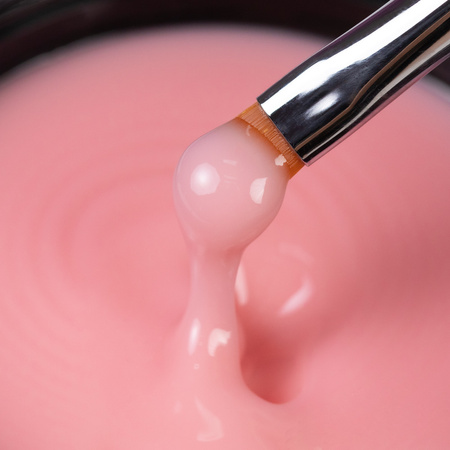 Jelly Builder Gel von MollyNails – ein dichtes, festes Gel zum Aufbau von Gele, Farbe: Faded Pink, HEMA/Di-HEMA-frei, 50 g