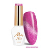 Smalto ibrido LED/UV Gel Polish Cat Eye Glacier Crush n. 254 Fuchsia Molly Nails senza HEMA/Di-HEMA 8 g