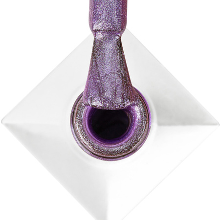 Vernis hybride LED/UV Gel Polish Cat Eye Crystal Water n° 263 Plum Molly Nails sans HEMA/Di-HEMA 8 g