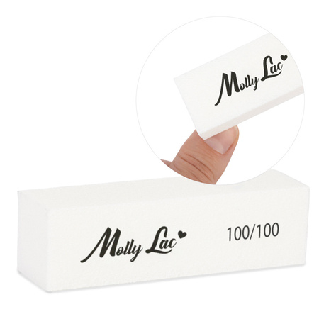 Полірувальний блок MollyLac 100/100 Premium, білий, 1 шт.