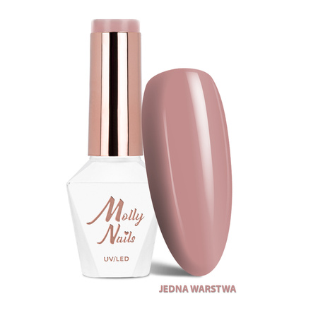 LED/UV-Gel-Nagellack „The Trend Edit“ Nr. 308 „Vintage Rose“ von MollyNails, HEMA/Di-HEMA-frei, 8 g
