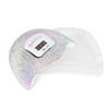 LED/UV-Nagellampe 150 W von Molly Nails für Hybridlacke, Gele und Acrylgele, in Zirkonia-Optik, Crystal Silver Holo X5 MAX