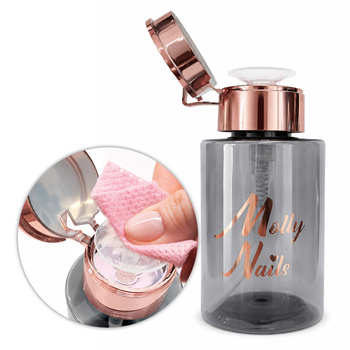 MollyNails Black 200 ml Pump Dispenser for Liquids