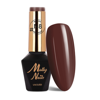 Vernis hybride Molly Nails Natural par Monika Mielniczuk, sans HEMA/Di-HEMA, 8 g, n° N8