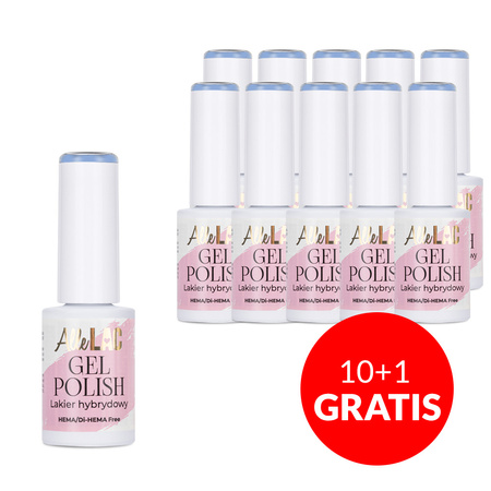 10 + 1 gratis LED/UV-Hybridlack Gel Polish Blues BL10 Azure AlleLac HEMA/Di-HEMA-frei 6 g