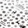 Thin self-adhesive Christmas nail stickers Molly Nails F283 black