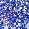 Скляні стрази для нігтів Blue Zircon AB, різні розміри, приблизно 1440 шт. в упаковці