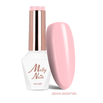 Smalto ibrido LED/UV Gel Polish Business Class n. 313 Rose Cashmere MollyNails senza HEMA/Di-HEMA 8 g