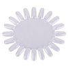 Lot de 10 présentoirs « soleil » pour gels, vernis hybrides et paillettes, transparents, avec 20 capsules